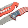USA Rescue Utility Knife with US Flag Handle