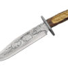 Bear Knife with Deer Antler Handle and Display Stand - 15.25" - Image 3