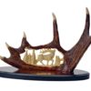 Deer Knife with Deer Antler Handle with Display - 15.25" - Image 3