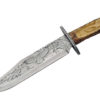 Eagle Knife with Deer Antler Handle and Display Stand - 15.25" - Image 2