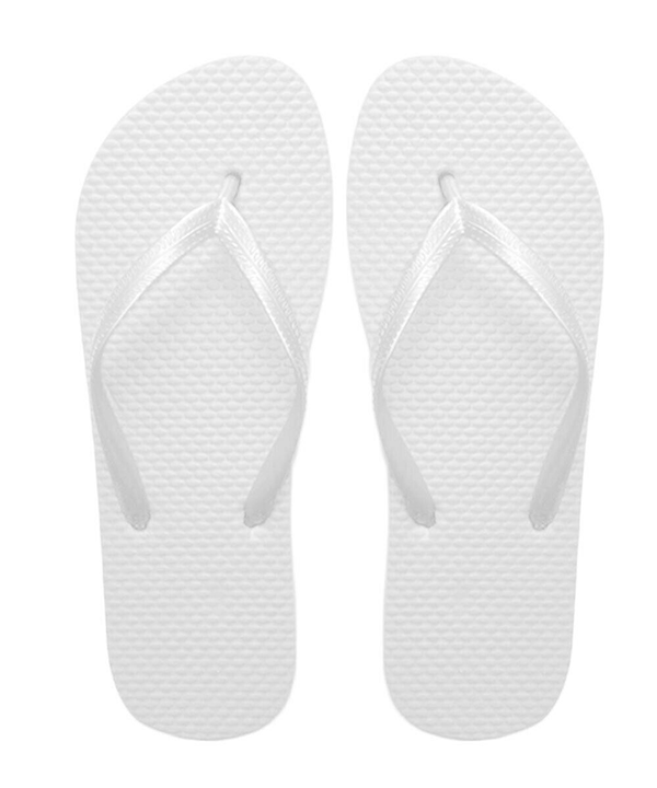 Ladies White Flip-Flops – 72 Pair Unit – Campground Souvenirs